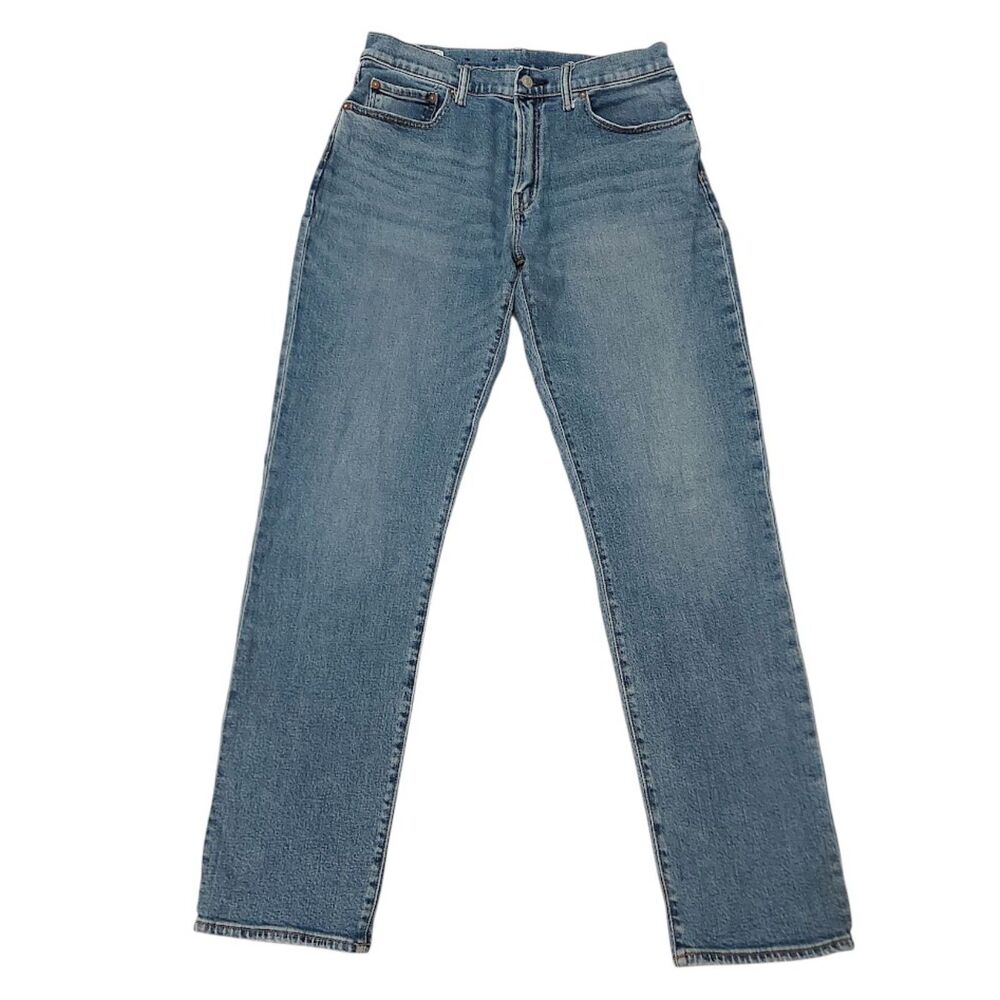 Gap Soft Flex Jeans Mens 32x33 Straight Fit Medium Wash Blue Stretch Denim